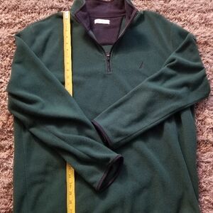 Nautica Lightweight Soft Fleece. Men's Green Sweater Vintage